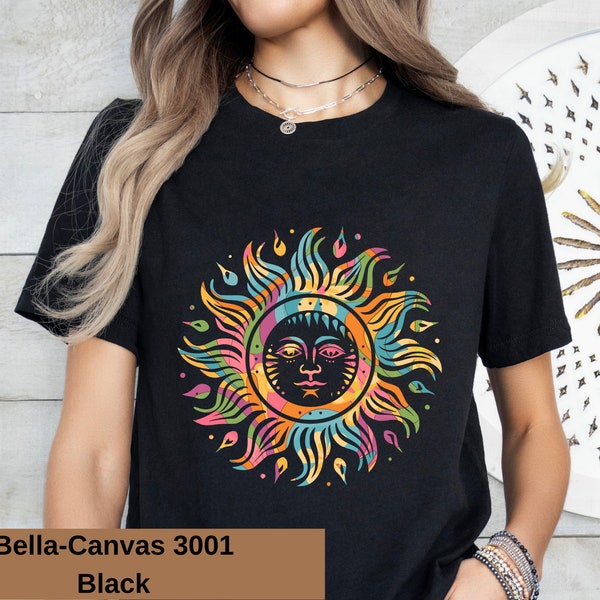 Retro Sun Rays Shirt, Vintage Sun Shirt, Retro Sun Graphic Design, Oversized Baggy Sun Rays Beach Shirt. Boho Modern Vibe,Gift for birthday