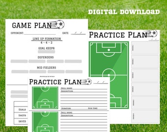 Paquete PDF imprimible de entrenadores de fútbol