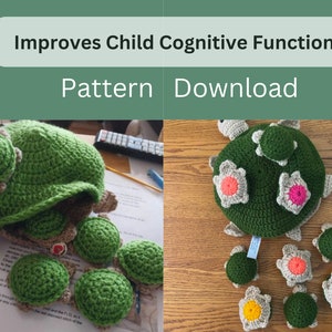 Memory Turtle Crochet Pattern, ENGLISH