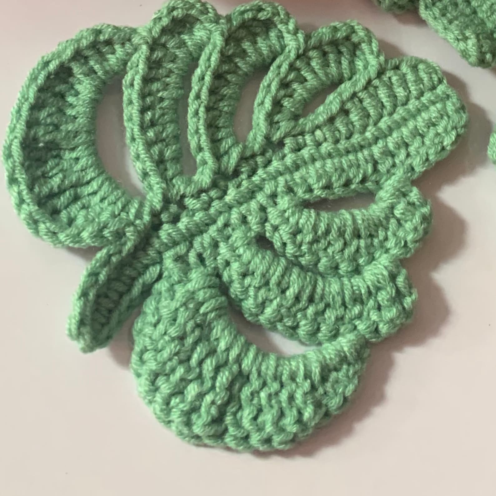 Monstera Leaf Coasters Crochet Pattern Video Tutorial and PDF Download