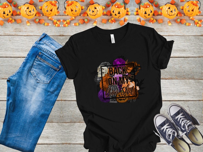 Back on My Boo Shit Halloween T-shirt Spooky Vibes - Etsy
