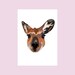 Australian Kangaroo Joey Poster Print Aussie Wall Art Top Sellers - Etsy