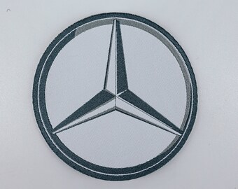 Iron On Patches MERCEDES BENZ Embroidered Shield Heat-adhesive shield patch