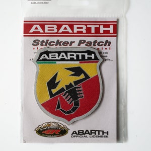 Abarth Official Sticker Patch Scudetto - Detailed and High-Quality Stickers