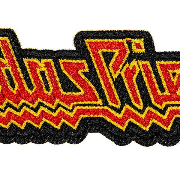 Iron On Patches JUDAS PRIEST Embroidered Shield Toppa Scudo Termo adesiva