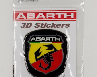 ABARTH Official 3D Logo, Back Front, 75 x 69 mm