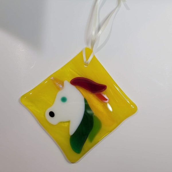 Fused Glass Unicorn Etsy