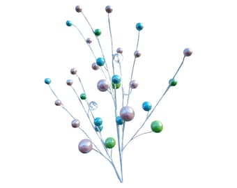 Easter Spring Colored Ball Spray, Spring Floral Ball Pick, Springtime Wreath Embellishments, Easter Wreath Enhancements