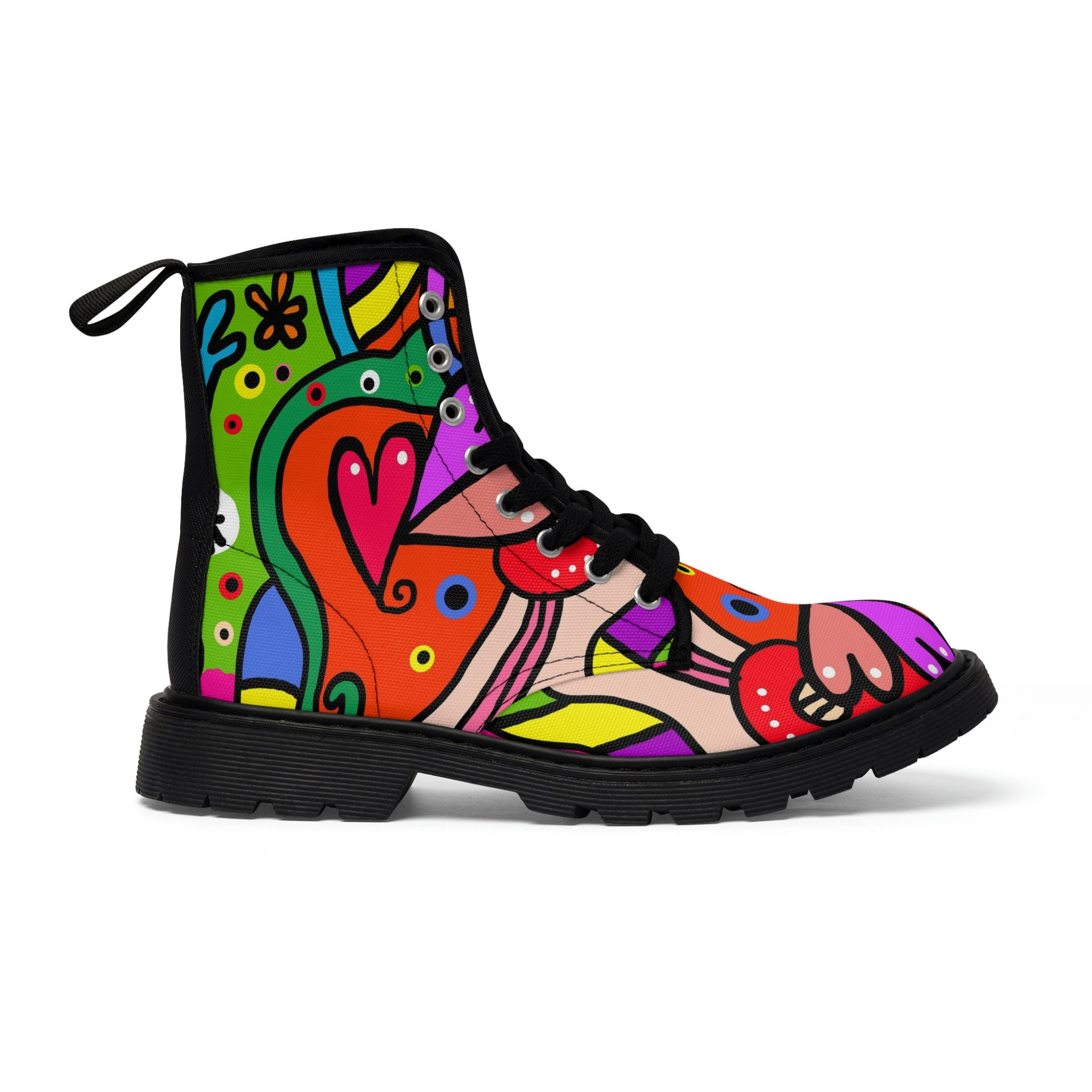 Abstract Trippy Paint Women's Boots