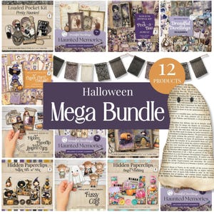 Halloween Junk Journal Mega Bundle | Spooky Gothic Ephemera (Digital Download)