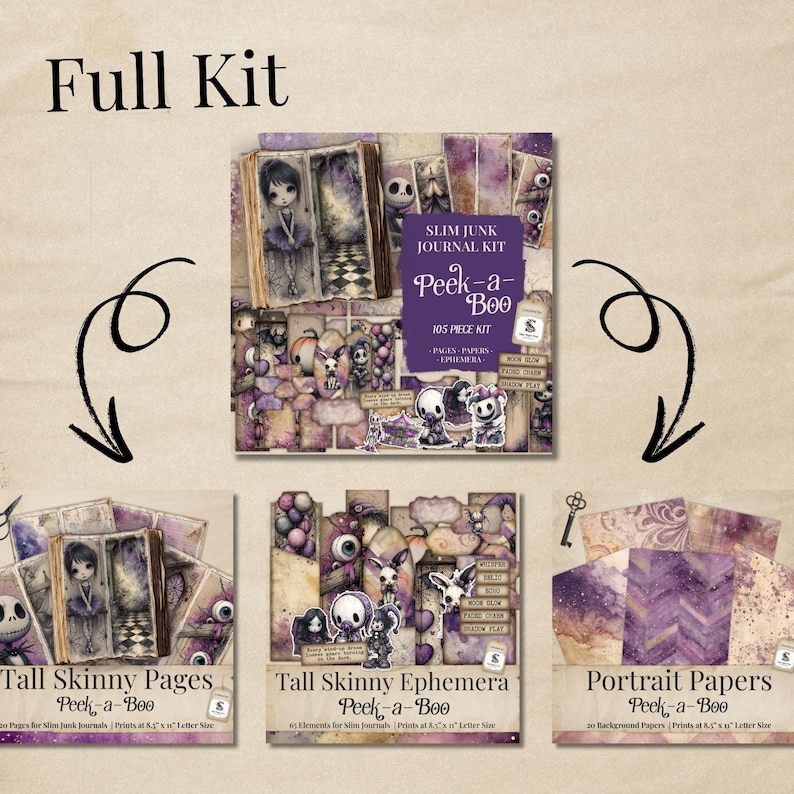 Halloween Junk Journal Mega Bundle | Spooky Gothic Ephemera (digital ...