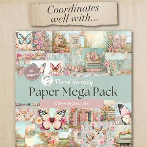 coordinates well with floral serenity mega paper pack