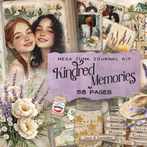 Pagine di diario di Anne Green Gables, carte digitali stampabili per il romanzo di Shirley, album di ritagli Vintage Cottagecore Nature Books da scaricare SP057