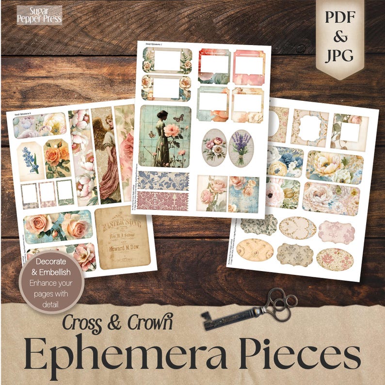 small ephemera in unique prints and styles