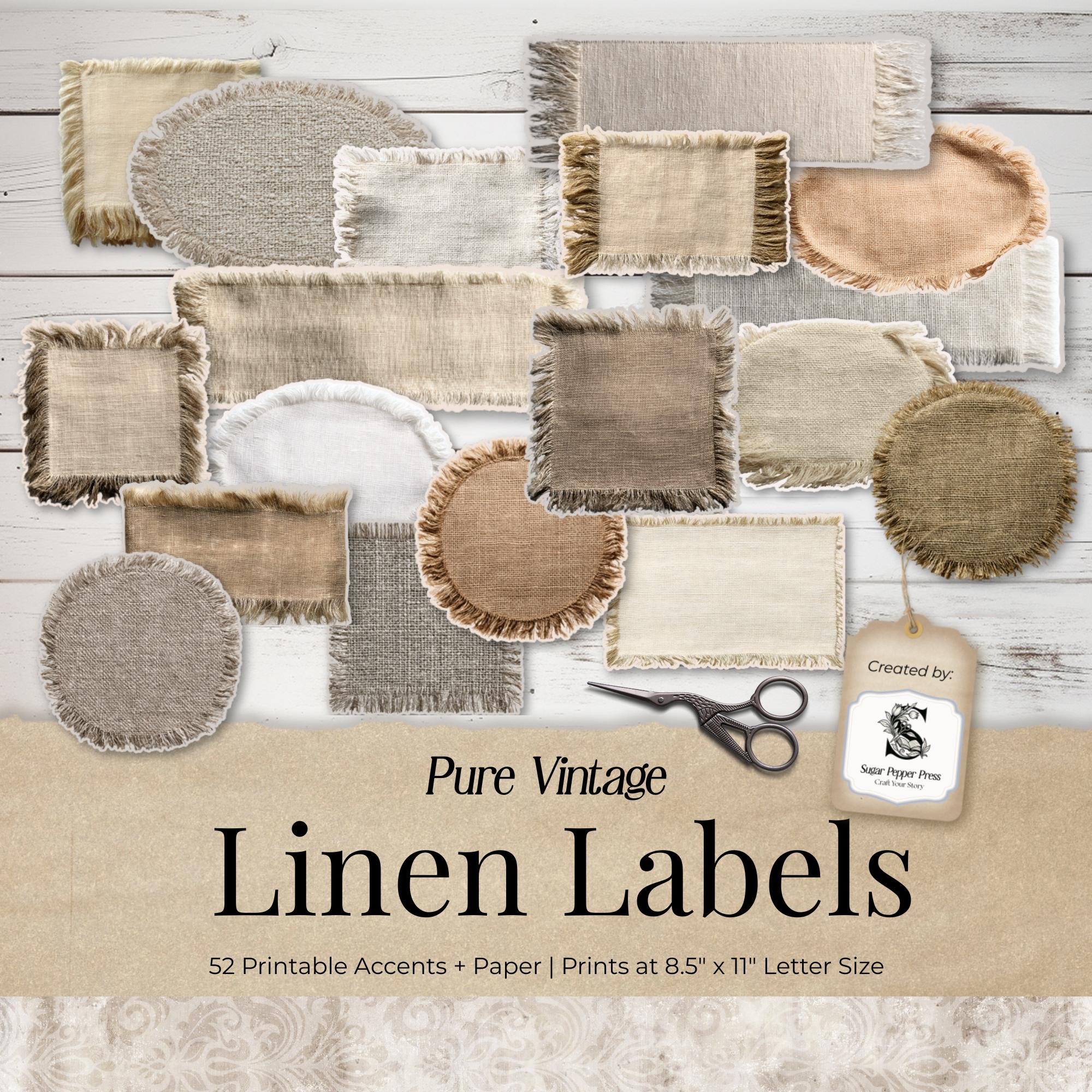 Vintage 100% Linen - Etsy