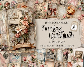 Skräppostdagbok för bibelskrivande, utskrivbara bibelsidor, papper, grunge vintage shabby chic digital nedladdning scrapbooking pyssel SP006