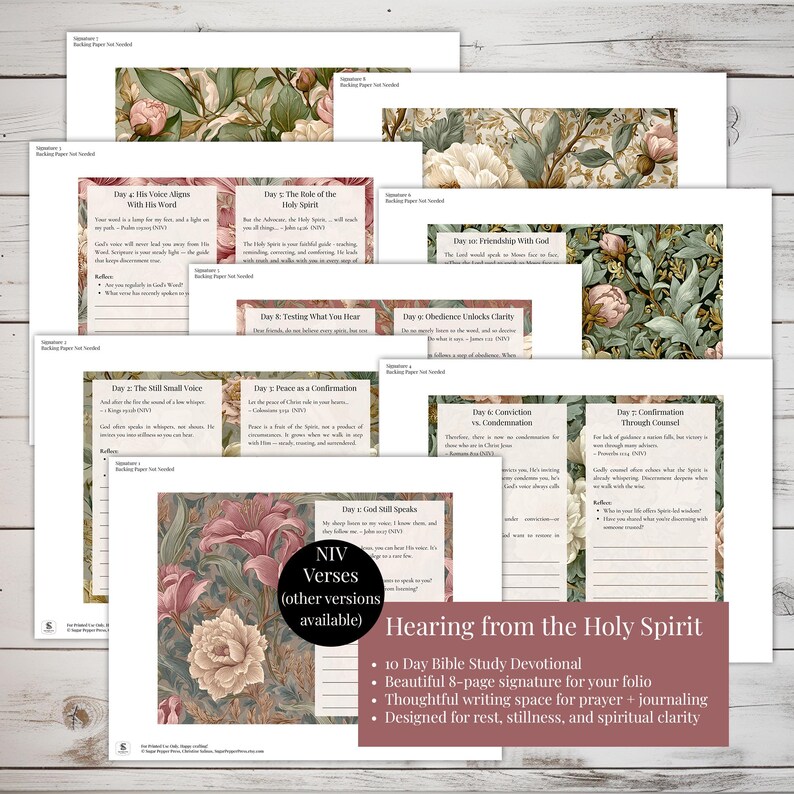 Bible Devotional Folio Kit With Instructions | Scripture Writing Junk ...
