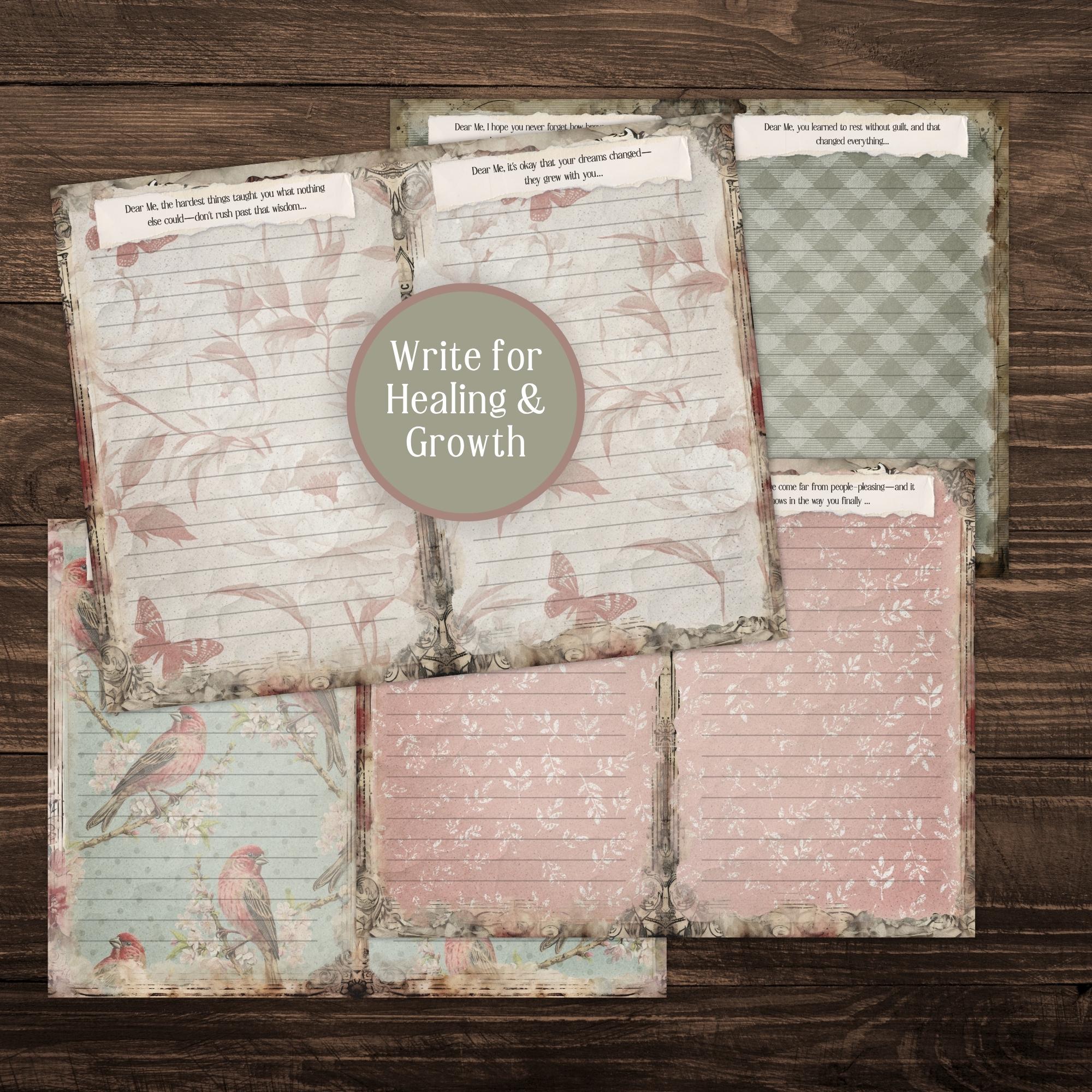 Healing Junk Journal Pages, Vintage Floral Printable Kit (digital Download) PP008 - Etsy