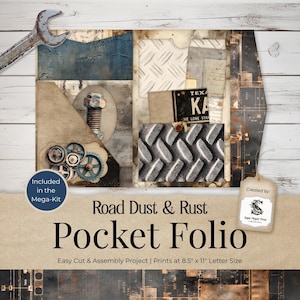 Kit stampabile per diario Masculine Junk Journal, tema maschile con auto d'epoca, scrapbooking tascabile vintage blu bordeaux, download digitale, Man Craft SP071