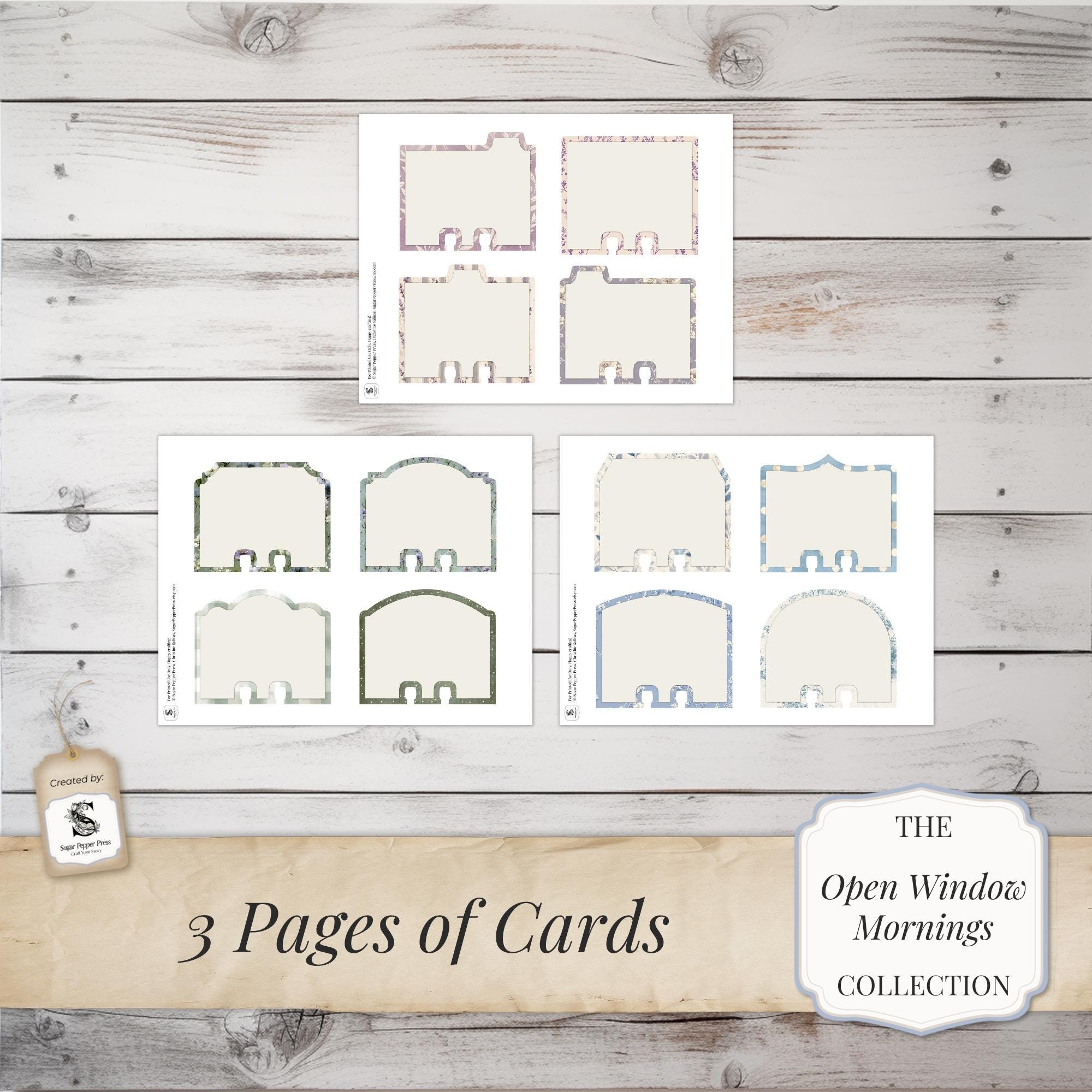 Spring Garden Memory Dex Card Kit | Printable Memory Rolodex Style ...