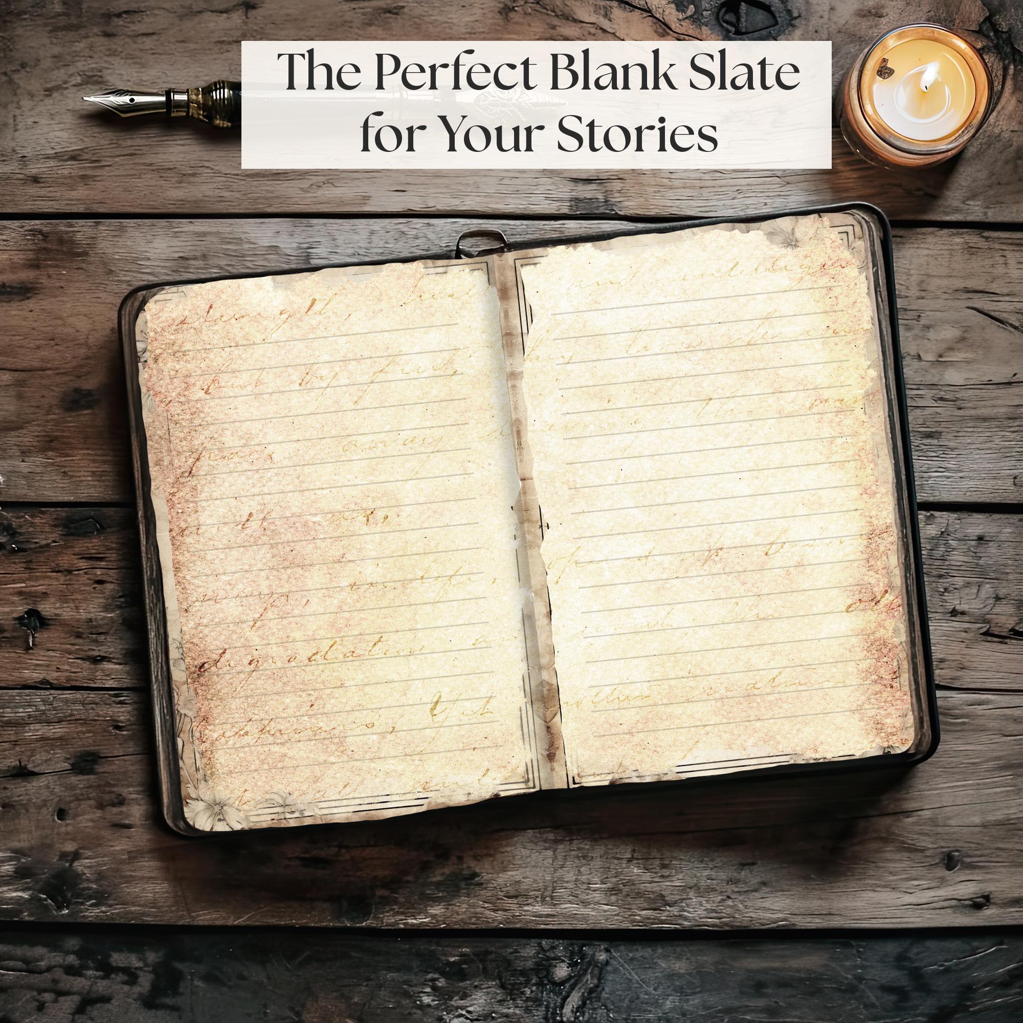 罫線入りジャンクジャーナルページ、ライターズコレクション Vol