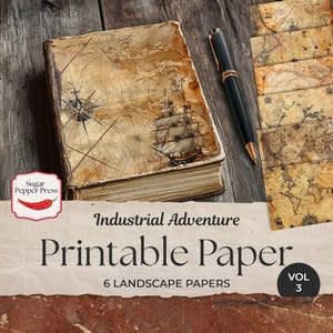 Masculine Industrial Grunge Digital Printable Paper Vol 3 for Junk Journal & Scrapbook, Vintage Collage, Crafting for Men, Download PP002
