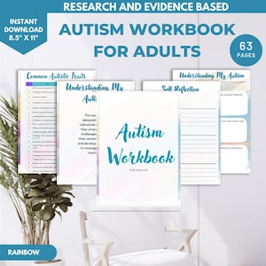 Digital Autism Workbook| Autism Worksheets| Autism Journal| Autism Planner| Autism Checklist| Autistic Adult Gift| Autism Gifts| Autism PDF