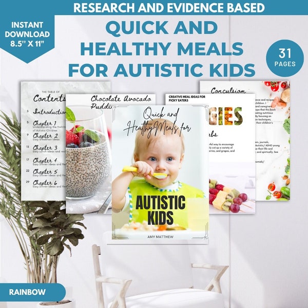 Quick and Healthy Meals for Autistic Children | Autism | Gluten-Free| Meal Prep| Autism |Autism Workbook| Special Needs | Sensory processing