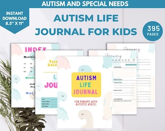 Autism Life Journal | Autism Workbook | Autism Planner| Autism worksheet| Autism Mum |Autism PDF |Autism Study Guide| Digital Austin Journal