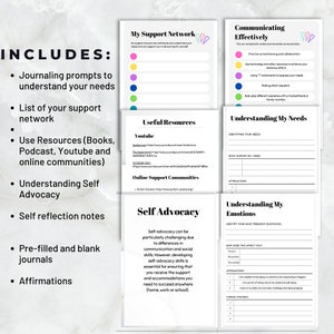 Peut inclure: Un classeur imprimable avec des titres et des sections color&eacute;s pour l'auto-d&eacute;fense, la communication et la compr&eacute;hension des &eacute;motions. Le classeur comprend des invites de journalisation, des ressources et des affirmations.