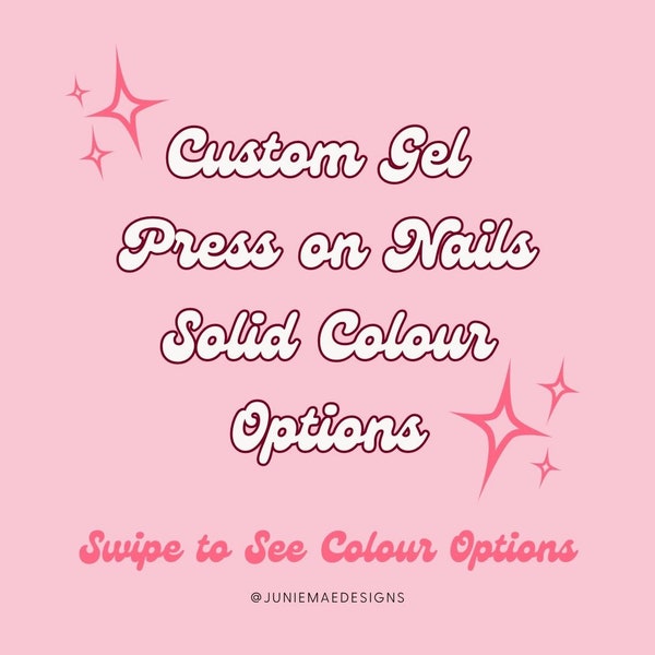 Custom Gel Press on Nails | Luxury Press on Nails | Extra Short Nails to Extendo Nails | Simple Colour | Press On Nails Press on Nails Gift