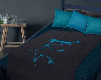 PERSONALIZED Astrological Constellation Plush Throw Blanket