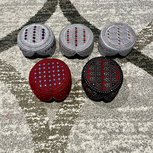 Afghan Kandahari Hat - Pashtun Hat - Authentic Afghan Hat - Balochi Hat
