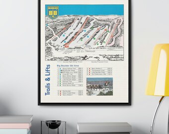 Jack Frost Ski Map - Etsy