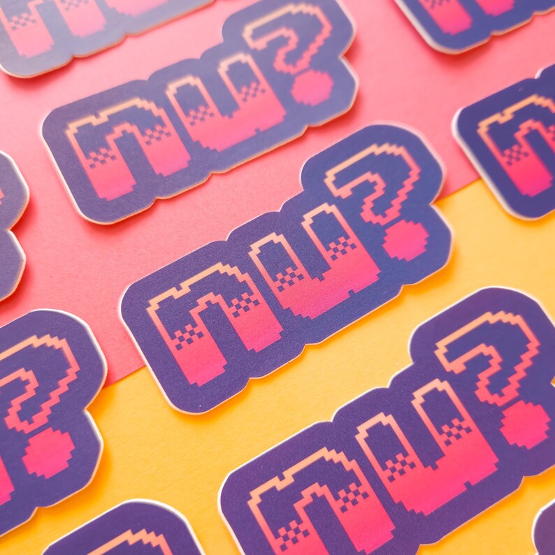 Nu? Sticker | Jewish Stickers | Waterproof Vinyl Retro Aesthetic ...