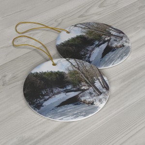 Vermont Christmas Ornament, Vermont Winter Scenic Ornament for Vermont Lovers, Vermont Ornaments Make Great Decorations