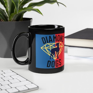 Diamond Dogs Black Coffee Mug: Lasso Inspired Gift