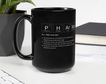 PharMD Coffee Mug: Pharmacist Gift, Black Mug