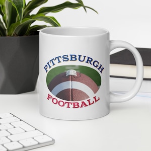 Pittsburgh Football Coffee Mug, Coffee Mug for Football Fans, Pittsburgh Football Fan Coffee Mug