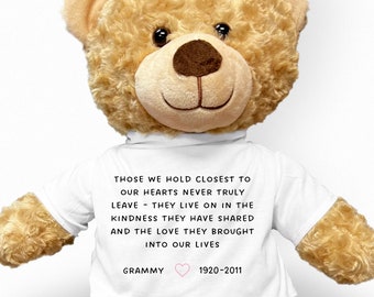 Thank You Teddy Bear, Thanks for Always Bearing With Me, Custom