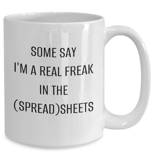 Accountant Coffee Mug, Freak In The Sheets, Accountant Gift, Forensic Accountant Gifts, Accounting Related Gifts, Accounts Receivable Gift