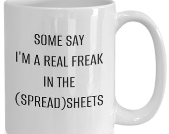 Accountant Coffee Mug: Freak In The Sheets, Accounting Gift