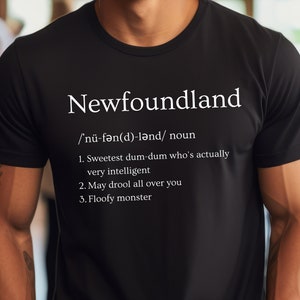 Funny Dog Definition Shirt Newfoundland Unisex Humor Tee Dog Lover Gift Gentle Giant Fun Newfie Dog Gift para ella