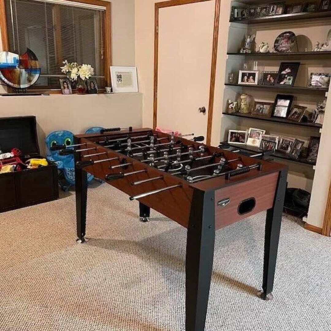 54.25'' Foosball Table Wood Foosball Tables Game Etsy