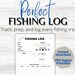 FISHING LOG PRINTABLE | Fishing Trip Log | Simple Fishing Log | Fishing ...