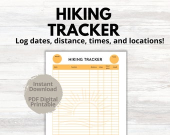 Planilha Mensal de Caminhadas para Imprimir | Registro de Caminhadas (Arquivo PDF)