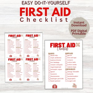 First aid best sale supplies list