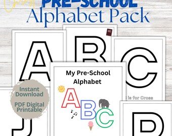 Alfabeto Cristão para Educação Infantil - Páginas de Atividades de A a Z (Modelo em PDF)