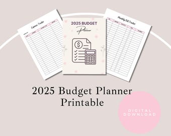 Printable Budget Planner: Monthly Financial Tracker (PDF)