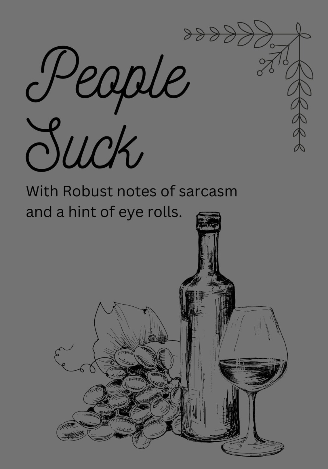 Witty Wine Labels, Printable, Fun Wine Labels, Etsy